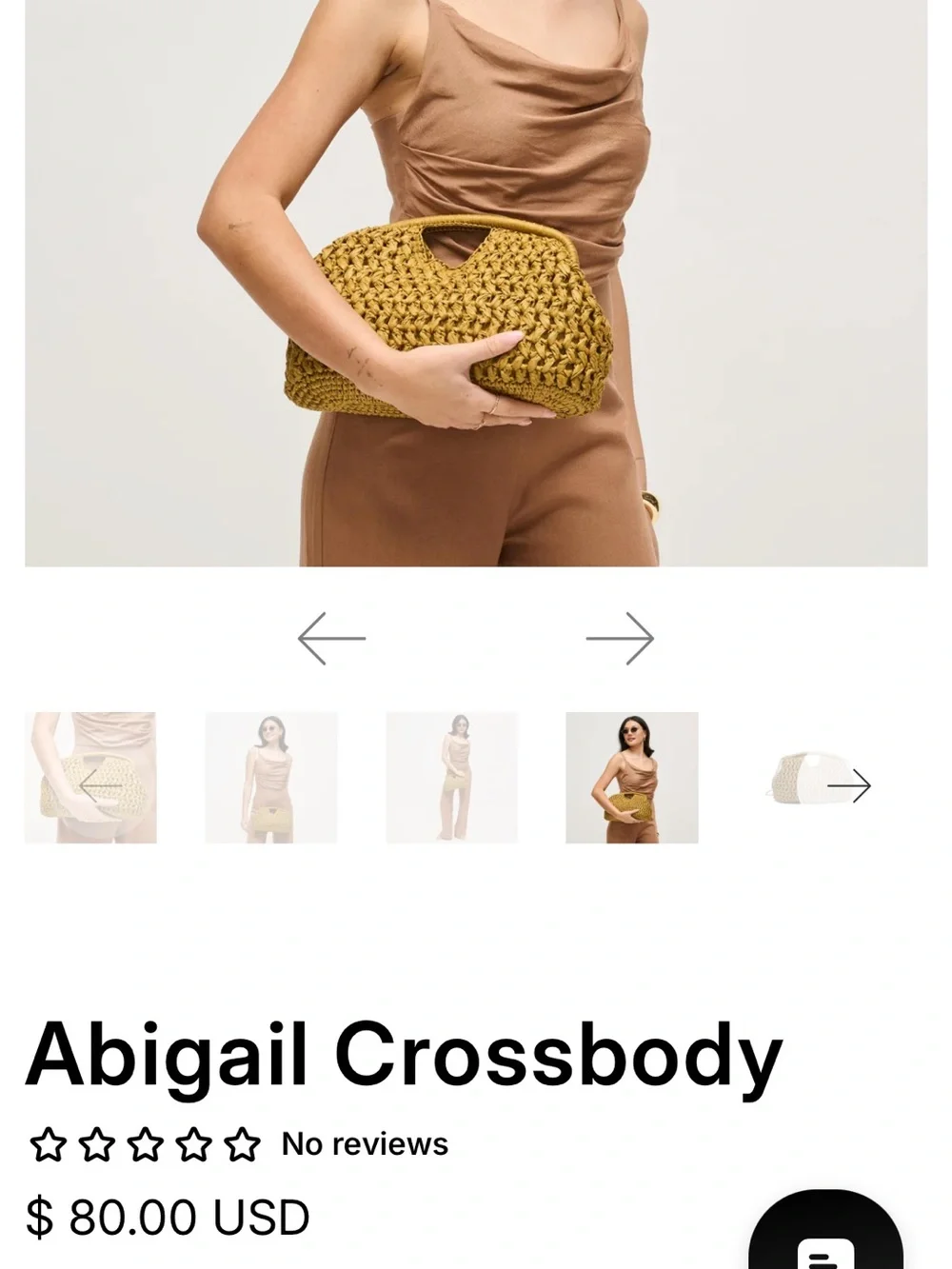 Urban Expressions Abigail Woven Raffia Clutch Mustard